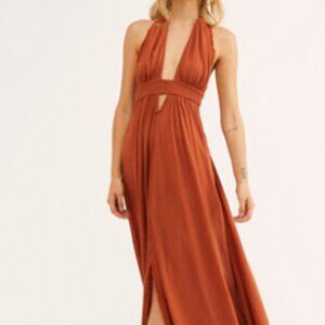 NWT Free People Maxi - Look Into the Sun Maxi Dress - Burnt Orange
